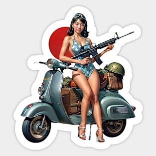 Scooter Girl Sticker